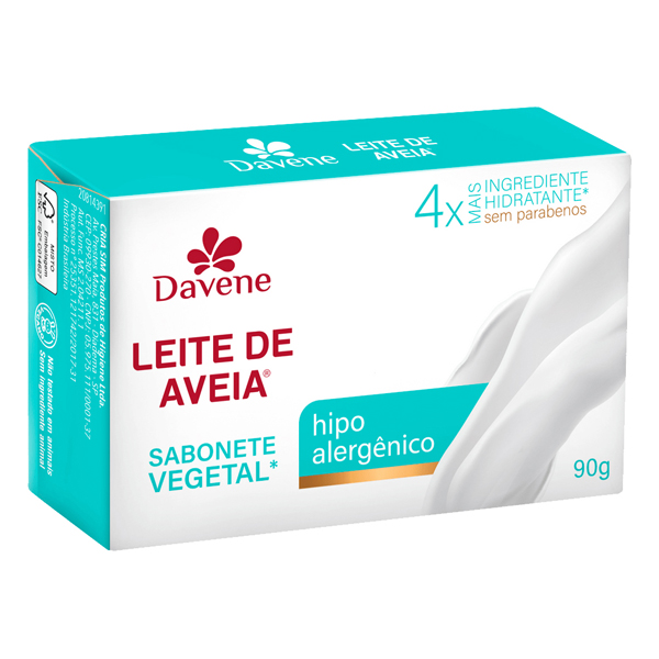 SAB DAVENE 90G LEITE DE AVEIA HIPOALERGENICO (48)