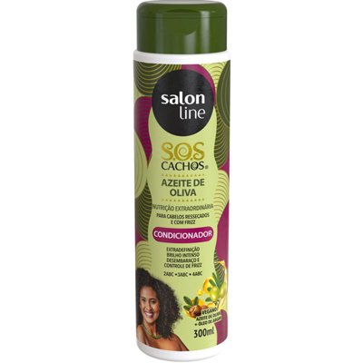 COND SALON LINE 300ML CACHOS SOS AZEITE OLIVA (6)