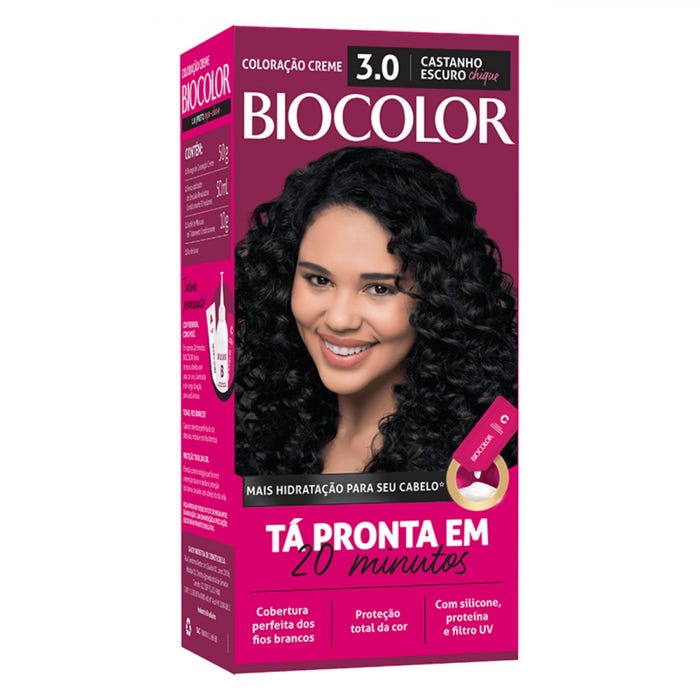 TINT BIOCOLOR 3.0 MK CASTANHO ESCURO 20MIN (12)