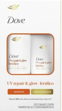 SH DOVE KIT 350ML+COND 150ML UV REPAIR&GLOW FERULICO  (8)