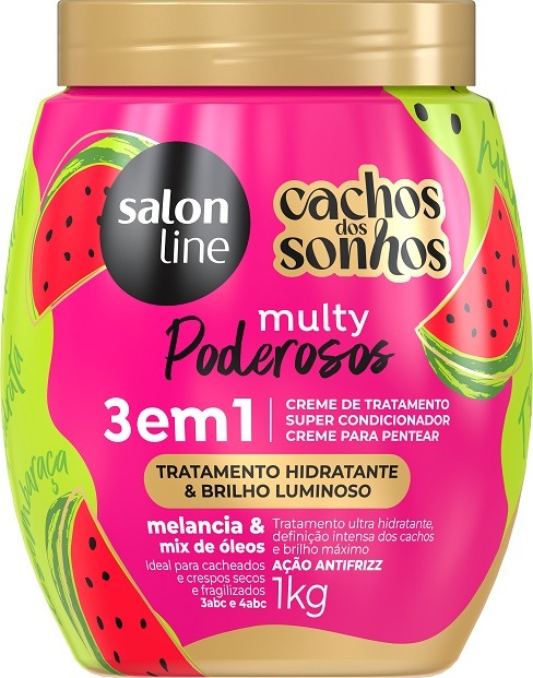CR PENT SALON LINE 1KG CACHOS MULTY MARAVILHAS 3EM1 MELANCIA (6)