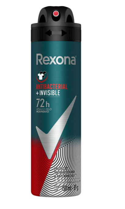 DES REXONA AERO 150ML/90G MASC ANTIBAC INVISIBLE (12)
