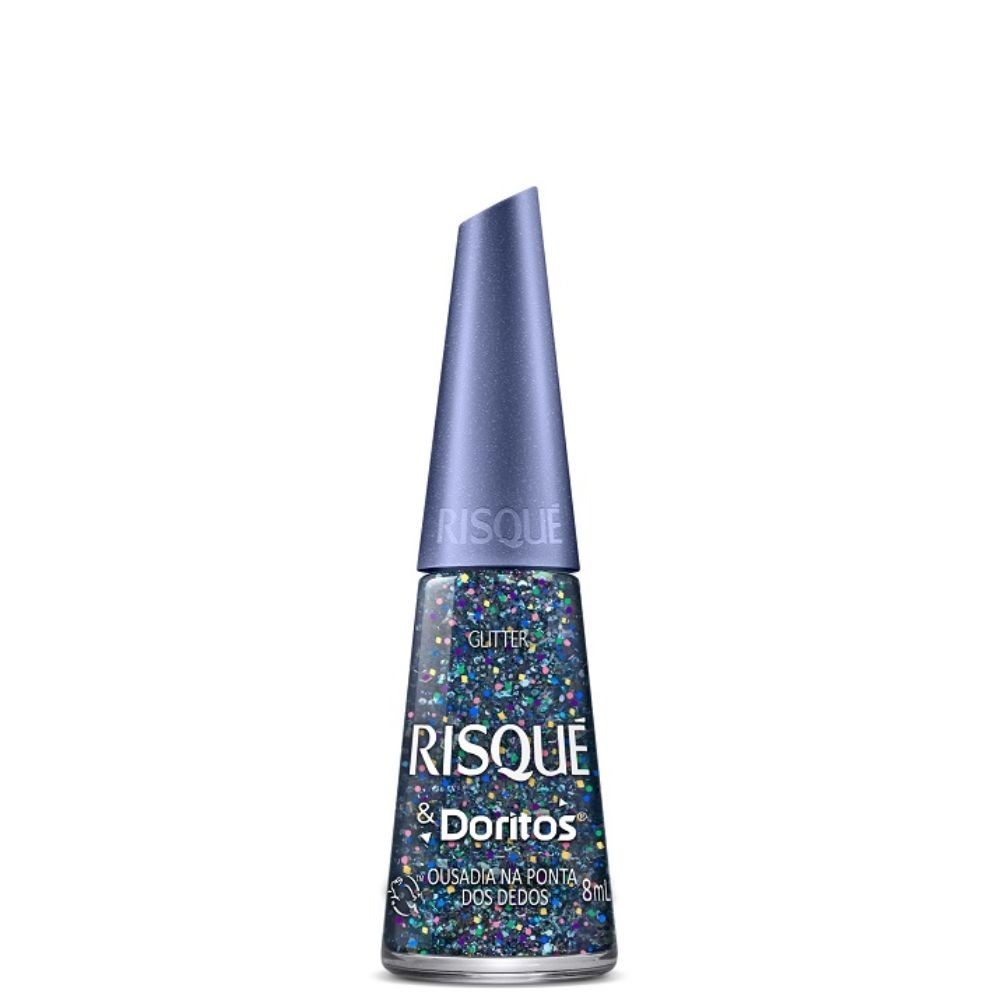 ESM RISQUE CL 8ML GLITTER DORITOS OUS PONTA DOS DEDOS (144)