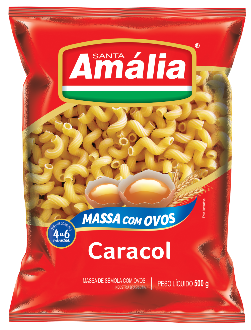 MACARRÃO CARACOL OVOS STA AMÁLIA 500GX20