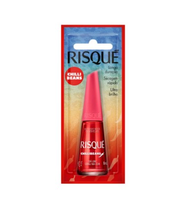ESM RISQUE BL 8ML CHILLI BEANS VERMELHO DA UM GRAU NA COR (144)