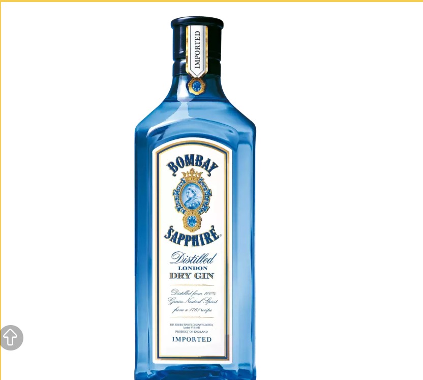 BEB GIN SAPPHIRE BOMBAY IMP 750ML LONDON DRY LABEL