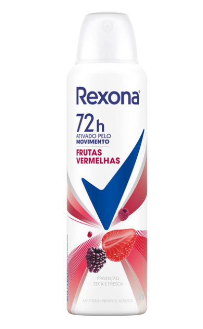 DES REXONA AERO 150ML/90G FEM FRUTAS VERMELHAS (12)