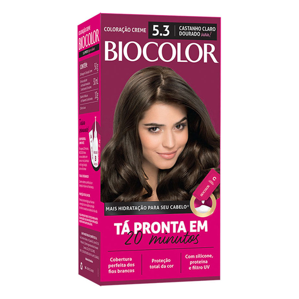 TINT BIOCOLOR 5.3 MK CAST CLARO DOURADO 20MIN (12)