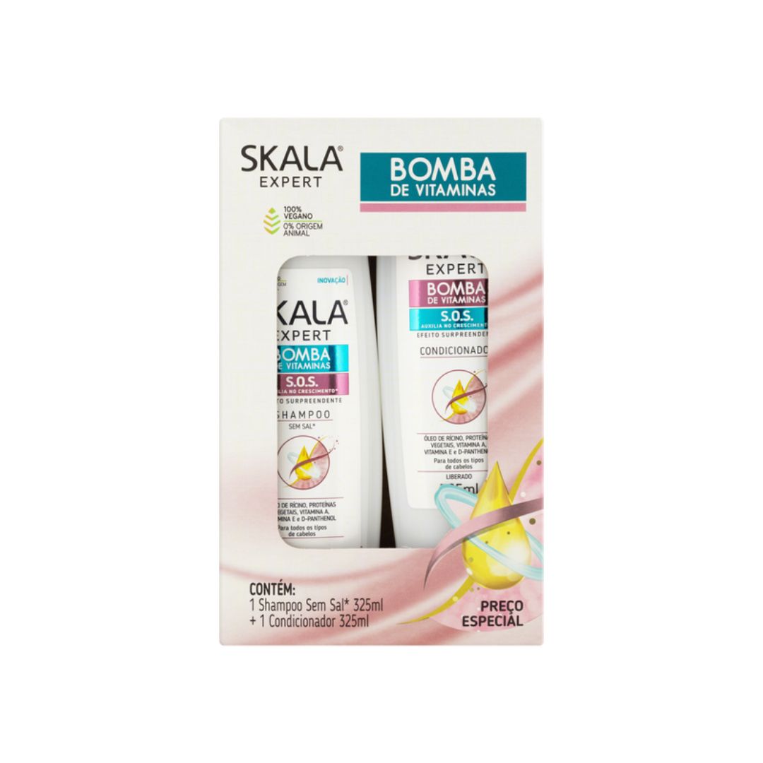 KIT SKALA SH+COND 325ML BOMBA VITAMIN (6)