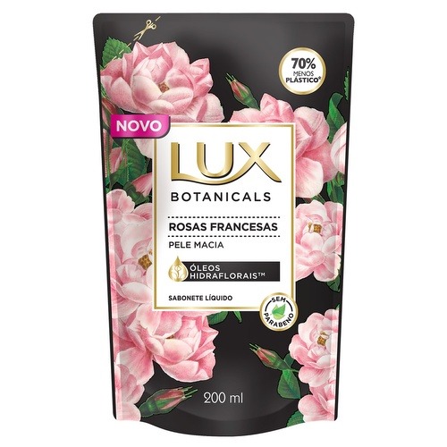 SAB LUX LIQ 200ML REFIL ROSAS FRANCESAS (12)