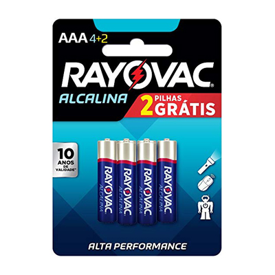 PILHA RAYOVAC ALCALINA AAA L6P4UN (24)