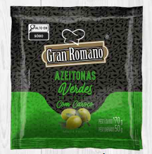 AZEITONA VERDE GRAN ROMANO 50G SC C/CAROCO (36)