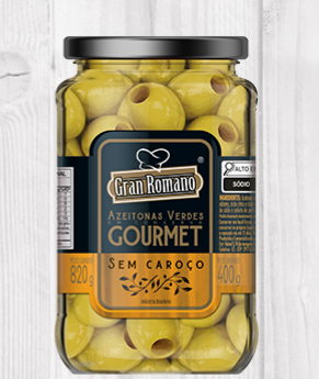 AZEITONA VERDE GRAN ROMANO 400G GOURMET S/CAROCO VD (12)