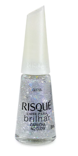 ESM RISQUE CL 8ML GLITTER LIVRE P/BRILHAR CAPRICHA NO GLOW (144)