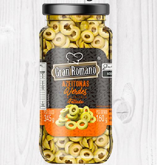 AZEITONA PRETA GRAN ROMANO 160G VD S/CAROCO (12)