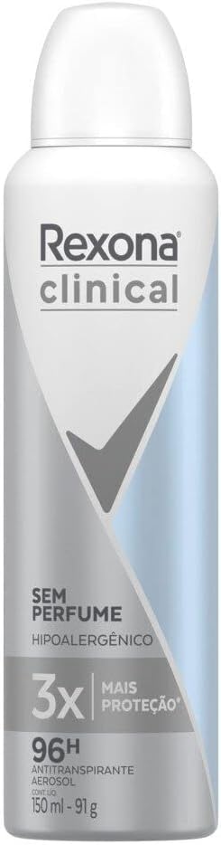 DES REXONA AERO 150ML/90G CLINICAL FEM S/PERFUME (12)