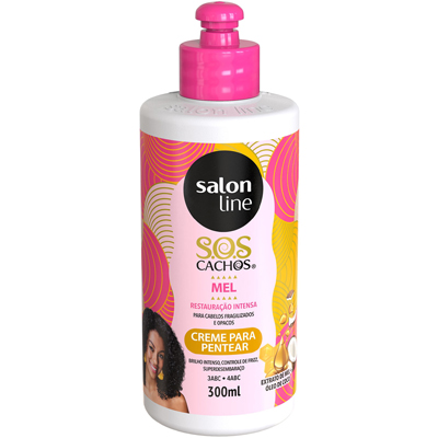 CR PENT SALON LINE 300ML CACHOS SOS MEL REST INTENSA (6)