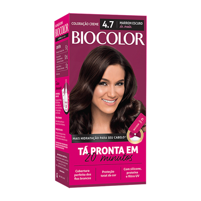TINT BIOCOLOR 4.7 MK MARROM ESCURO 20MIN (12)