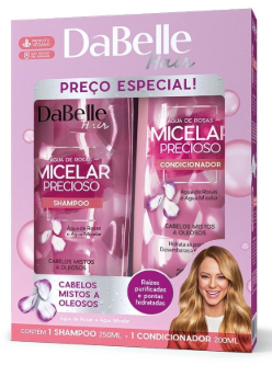 KIT SH 250ML+COND 175ML DABELLE MICRLAR PRECIOSO (12)