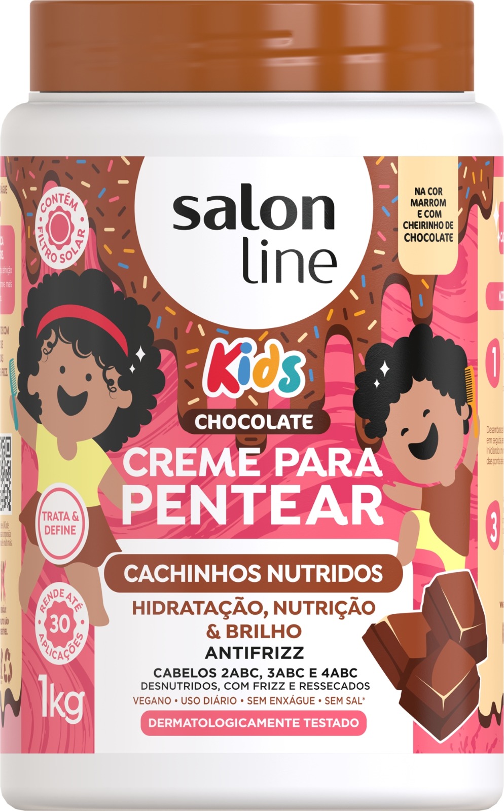 CR PENT SALON LINE 1KG KIDS CHOC CACHINHOS NUTRIDOS (6)