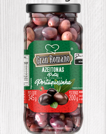 AZEITONA PRETA PORTG GRAN ROMANO 200G VD C/CAROCO (12)