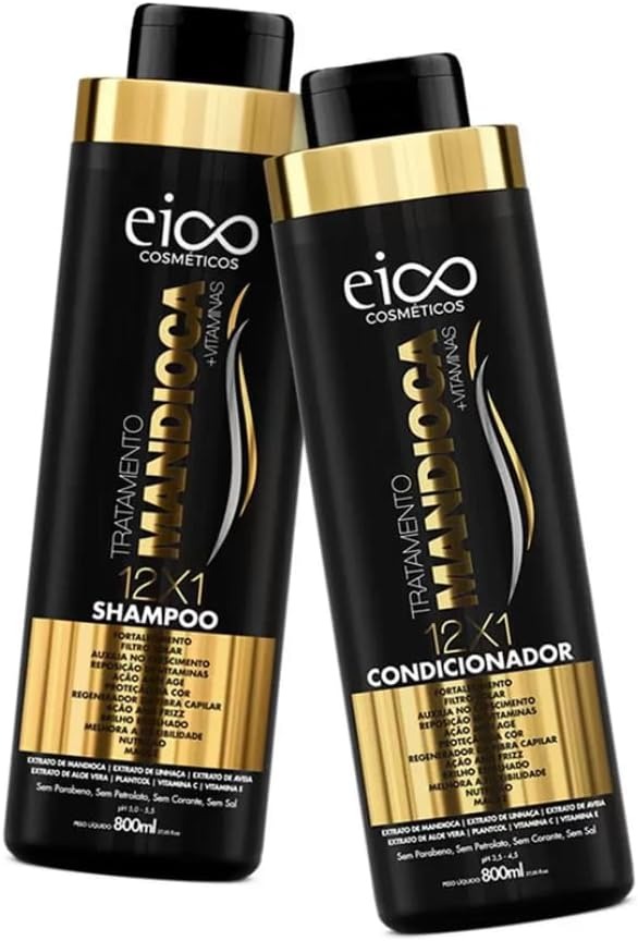 KIT SH 800ML+COND 750ML DABELLE EICO MANDIOCA  (6)