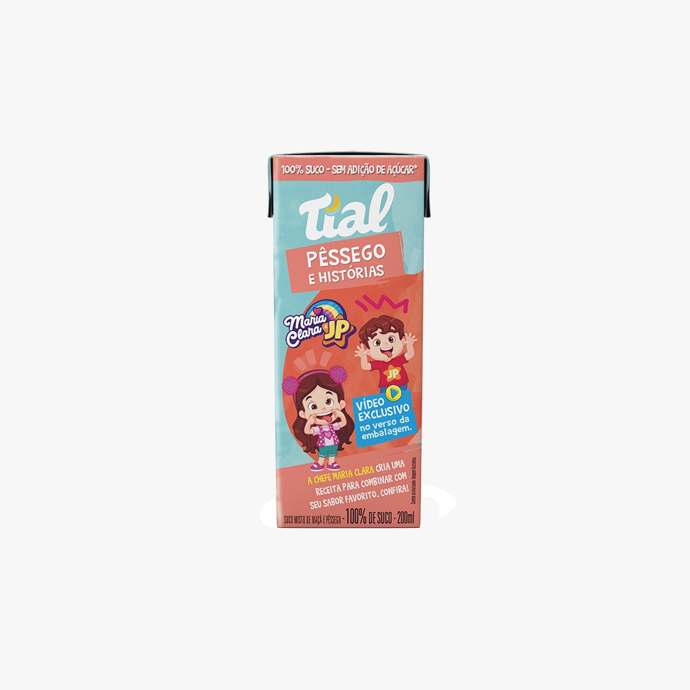 SUCO TIAL 200ML KIDS MAÇA C PESSEGO (24)