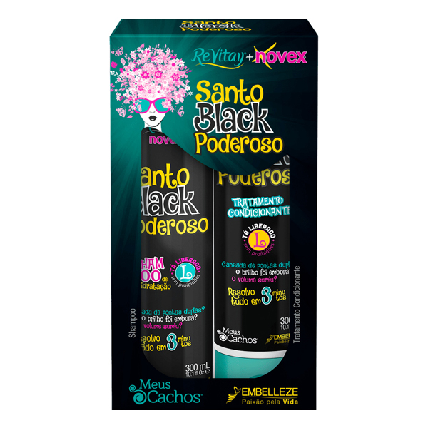 SH+COND VITAY 600ML SANTO BLACK (12)