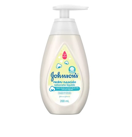 SAB LIQ JOHNSON BABY 200ML RECEM NASCIDO (12)